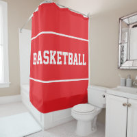 Basquete DIVERTIDO Faixa de Texto Branco em Vermel