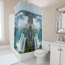 Cortina Para Box "Bathe Beside Falls - Visão Cênnica de Niágara