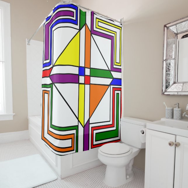 Cortina Para Box Bauhaus StainGlass (In Situ)
