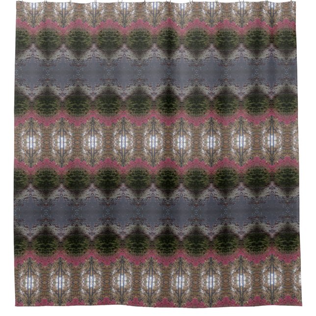 Cortina Para Box BC Fall Trees Ikat 6 (Frente)