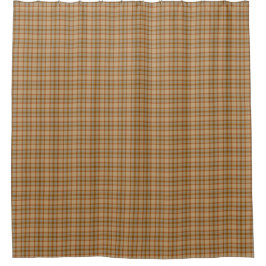 Cortina Para Box Beige Gray Red Tartan Rustic Shower Curtain