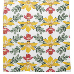 Cortina Para Box Beleza Orquídea: Elegância Floral do Padrão.