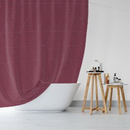 Cortina Para Box Belo Padrão Geométrico de Berry