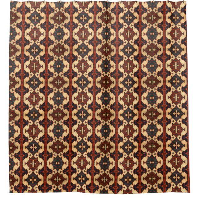 Cortina Para Box Belo Tones Terra Design de Rug Oriental (Frente)