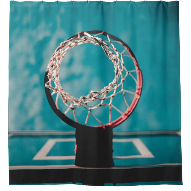 Cortina Para Box Belo Trabalho de arte de basquete (Frente)
