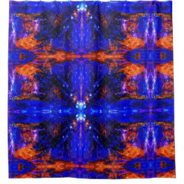 Cortina Para Box Besta Azul Correndo Fogo