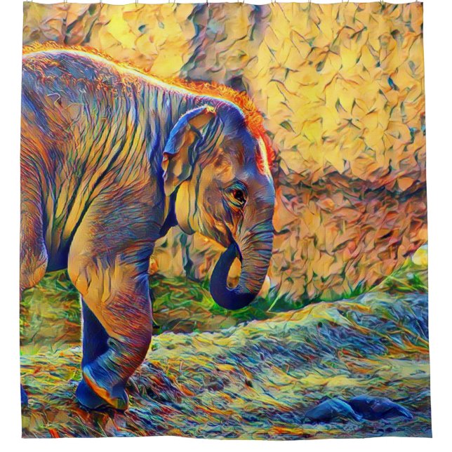 Cortina Para Box bicho-elefante smartmix (Frente)