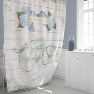 Cortina Para Box Bicicleta de madeira do Hydrangea de Shiplap da