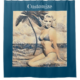 Cortina Para Box Bikini - Modelo Thunder_Cove da Loira de Kneeling