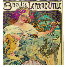 Biscoitos Lefevre-Utile por Alphonse Mucha (1896)