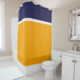 Cortina Para Box Bloco Laranja Amarelo Ouro Branco Marinho Náutico