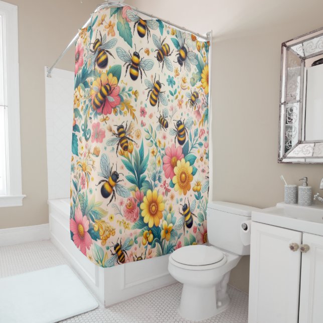 Cortina Para Box Blooms de buzinagem (In Situ)