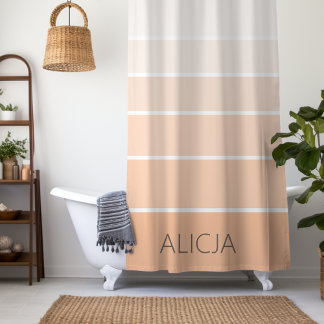 Cortina Para Box Bloqueio de cores Peach Fuzz | Nome Elegante