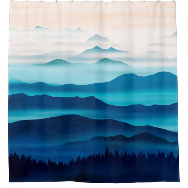 Cortina Para Box Blue Mountains (Frente)