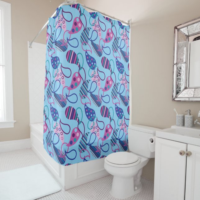 Cortina Para Box Blue Paisley (In Situ)