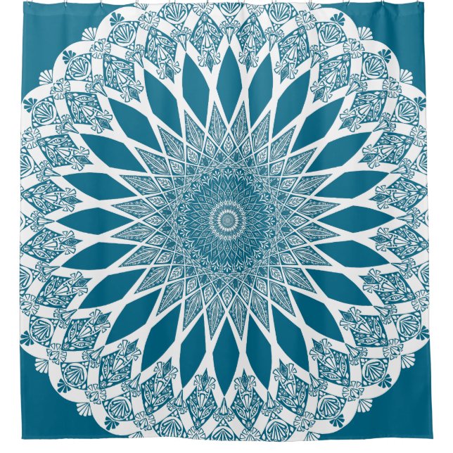Cortina Para Box Blue Woad Tristyns Mandala (Frente)