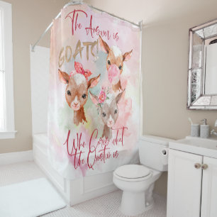 Cortina Para Box BOA ARTE  A resposta é Goats Watercolor Kids