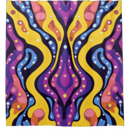 Cortina Para Box Boho Abstrato colorido 11