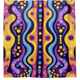 Cortina Para Box Boho Abstrato colorido 12