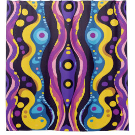 Cortina Para Box Boho Abstrato colorido 13