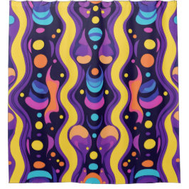 Cortina Para Box Boho Abstrato colorido 15