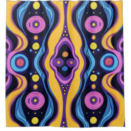 Cortina Para Box Boho Abstrato colorido 2