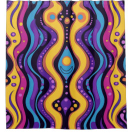 Cortina Para Box Boho Abstrato colorido 4