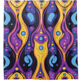 Cortina Para Box Boho Abstrato colorido 6