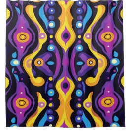 Cortina Para Box Boho Abstrato colorido 7