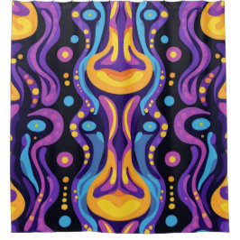 Cortina Para Box Boho Abstrato colorido 8