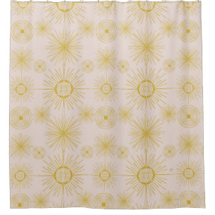 Cortina Para Box Boho Celestial Sun Stars Ivory Patterno