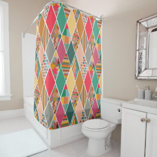 Cortina Para Box Boho Crazy Quilt