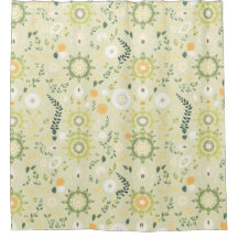 Boho Sage Green Mandala - Chá Cortina