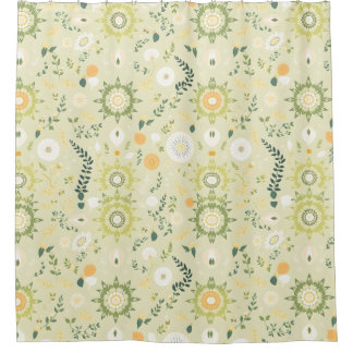 Cortina Para Box Boho Sage Green Mandala - Chá Cortina