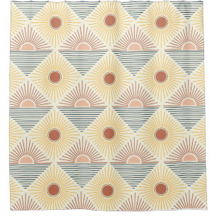 Cortina Para Box Boho Sun Pattern