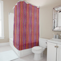 Boho Vintage Vermelho Violeta Listras -