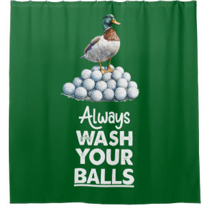 Cortina Para Box Bola de golfe com golfe de pato sempre lava suas b