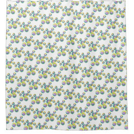 Cortina Para Box Bolhas Iridescentes De Sabão Arco-Íris