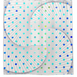 Cortina Para Box Bolinhas Geométrico