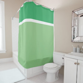 Cortina Para Box Bonito Moderno Vibrante Duas Tons Verdes, Bandeira