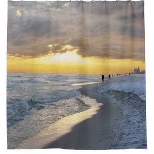 Cortina Para Box Bonito Sunset na Praia de Pensacola, Flórida