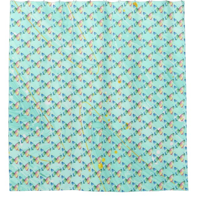 Cortina Para Box Borboleta (Frente)