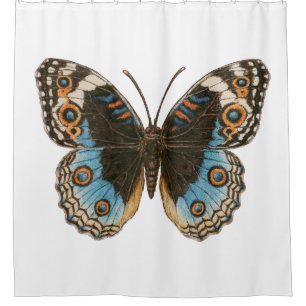 Cortina Para Box Borboleta Azul Pansy