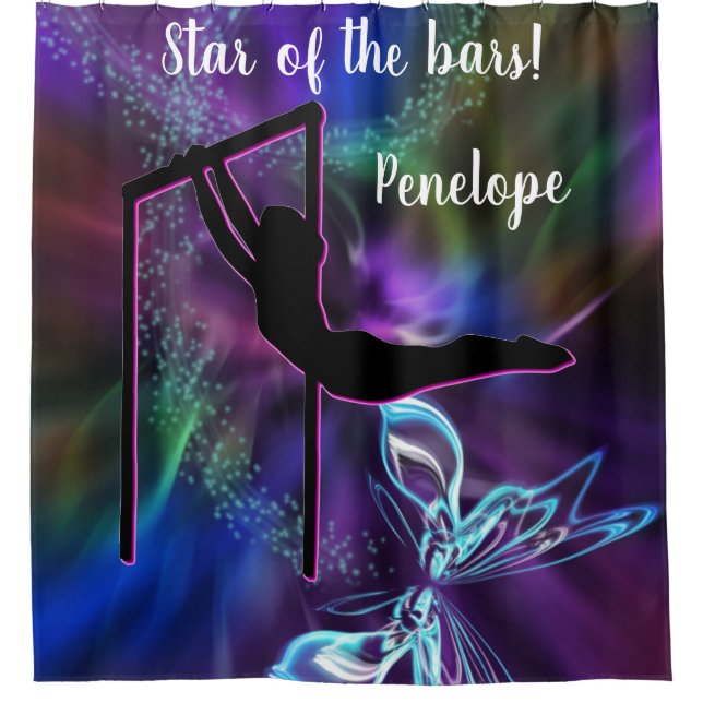 Cortina Para Box Borboleta de ginástica Estrela dos Bares Personali (Frente)