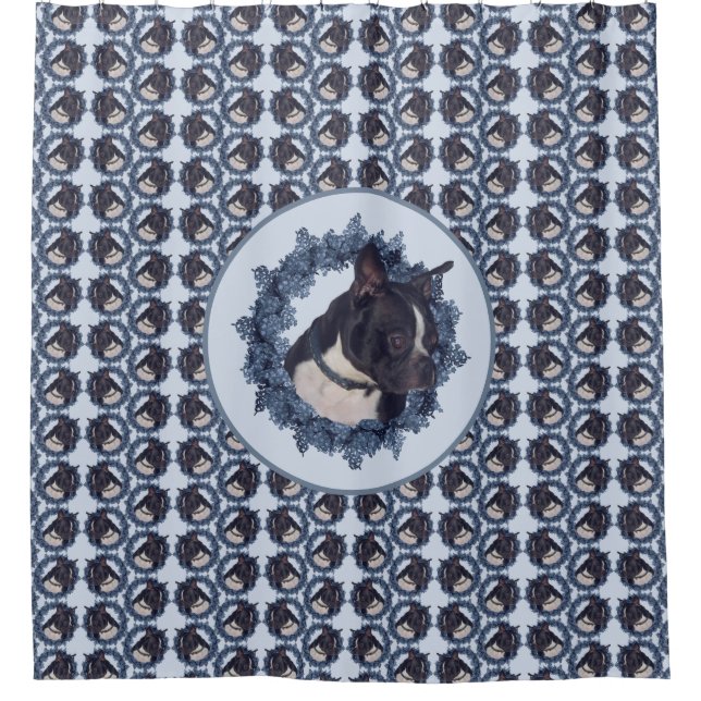 Cortina Para Box Boston Terrier Dog Animal (Frente)