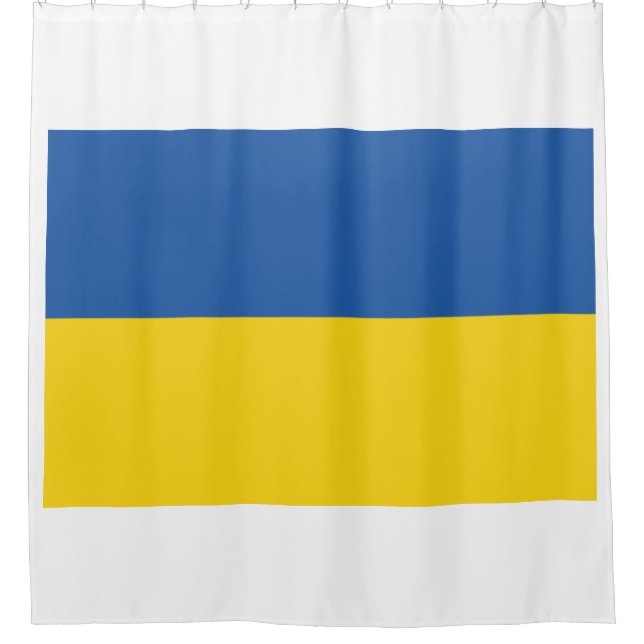Cortina Para Box Botão Bandeira da Ucrânia (Frente)