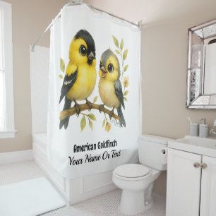 Cortina Para Box Brilhante American Goldfinch