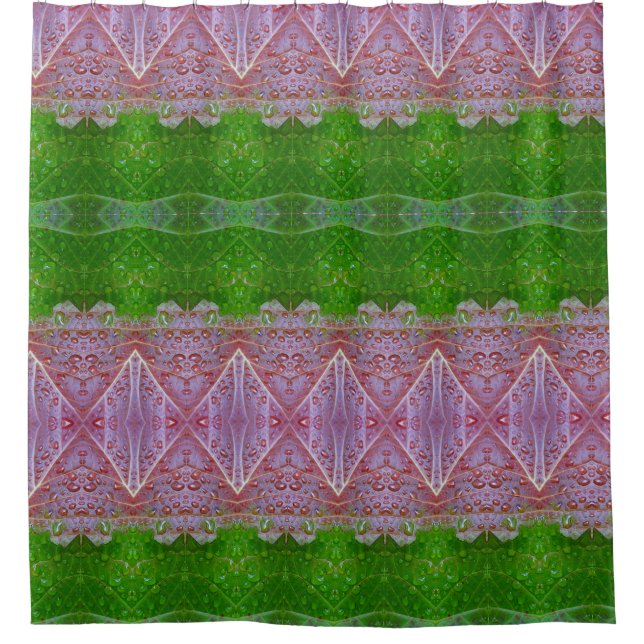 Cortina Para Box Bronze e Verde deixam Ikat também (Frente)