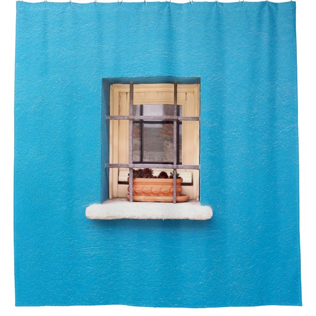 CORTINA PARA BOX BROWN CLAY POT ON WINDOW (Frente)