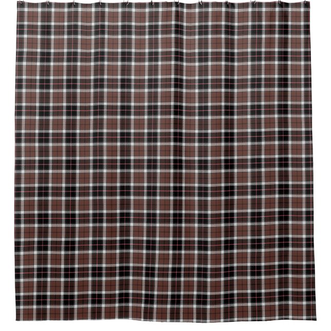 Cortina Para Box Brown Plaid (Frente)